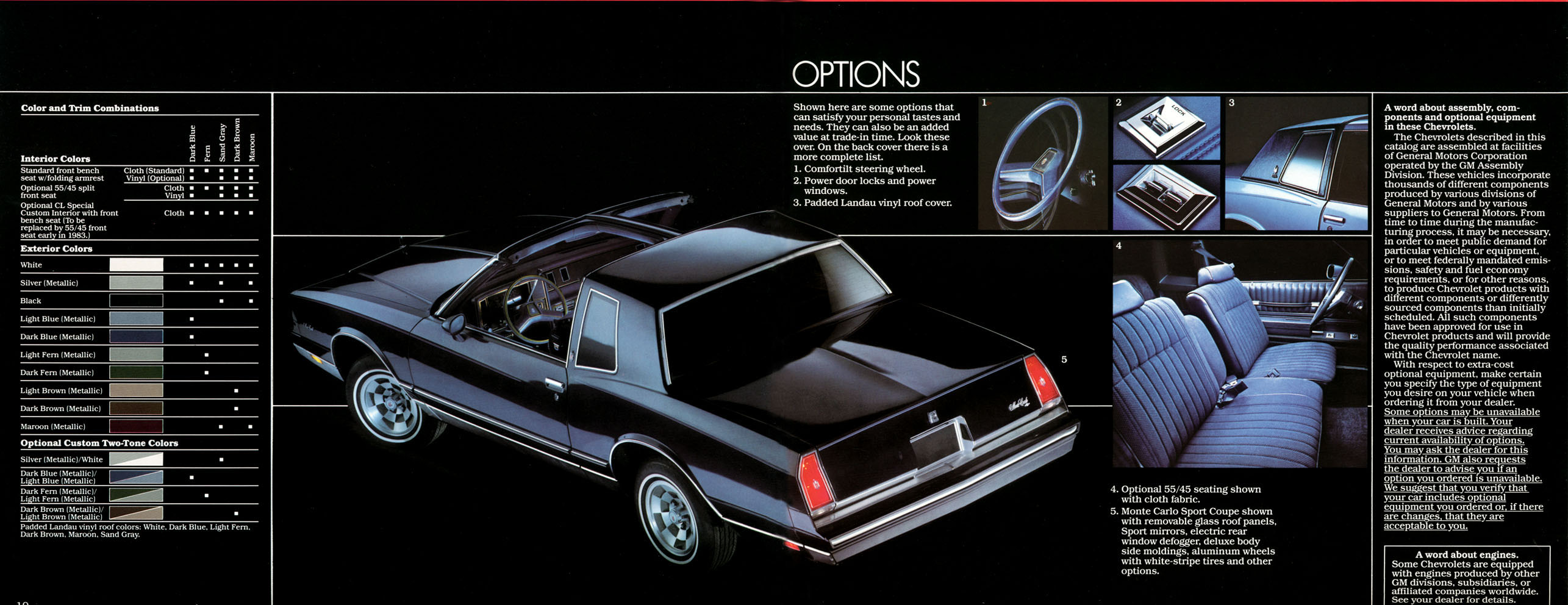 1983 Chevrolet Monte Carlo Brochure Page 1